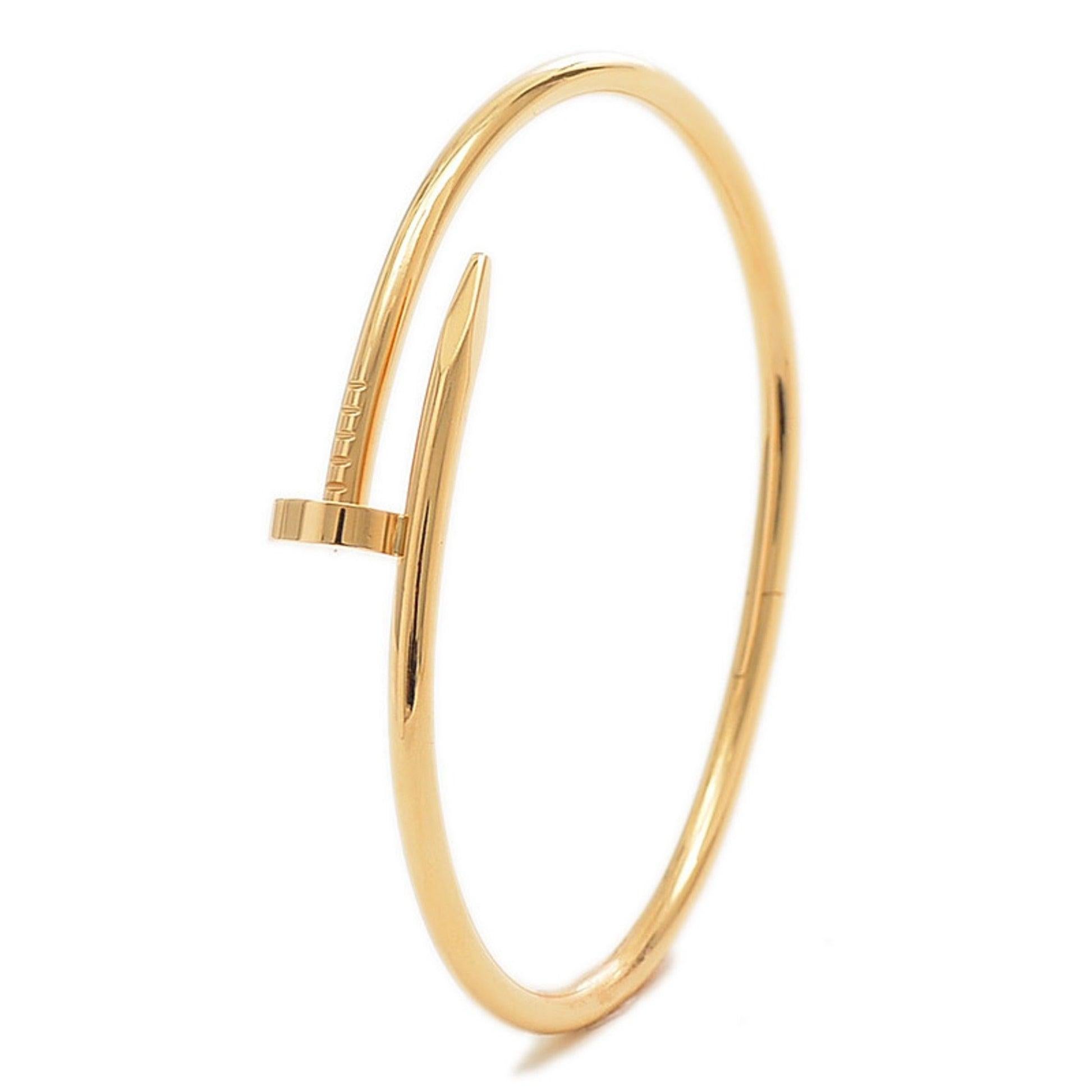 Cartier Just Uncle Bracelet Bangle in 18K Yellow Gold

Additional Information:
Brand: Cartier
Gender: Men,Women
Color: Yellow gold
Material: Yellow gold (18K)
Condition details: This item has been used and may have some minor flaws. Before