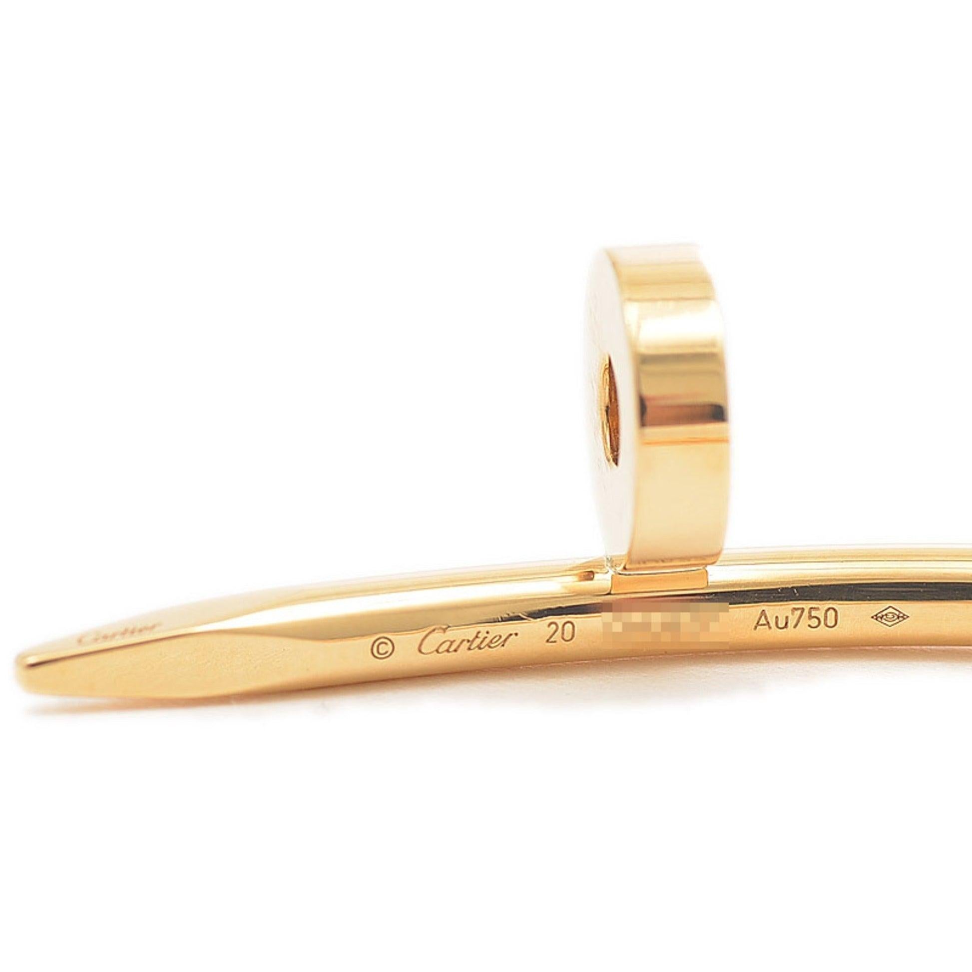 Cartier Just Uncle Bracelet Bangle in 18K Yellow Gold For Sale 1
