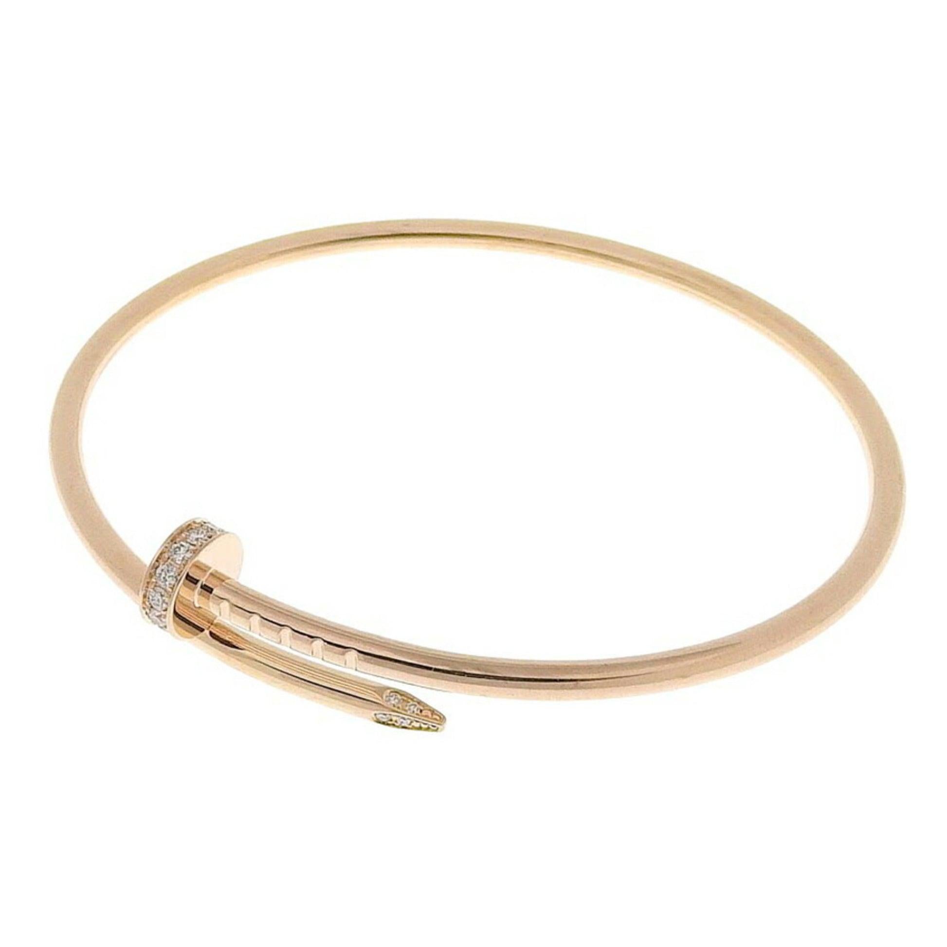 Cartier Just Uncle Sm Diamond Bangle in 18K Pink Gold

Additional Information:
Brand: Cartier
Gender: Women
Color: Pink
Material: Pink gold (18K)
Condition details: This item has been used and may have some minor flaws. Before purchasing, please