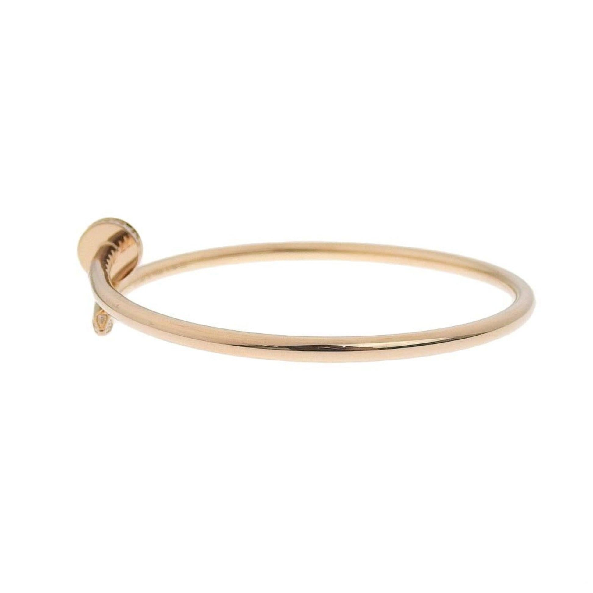Cartier Just Uncle SM Diamond Bangle in 18K Pink Gold For Sale 2