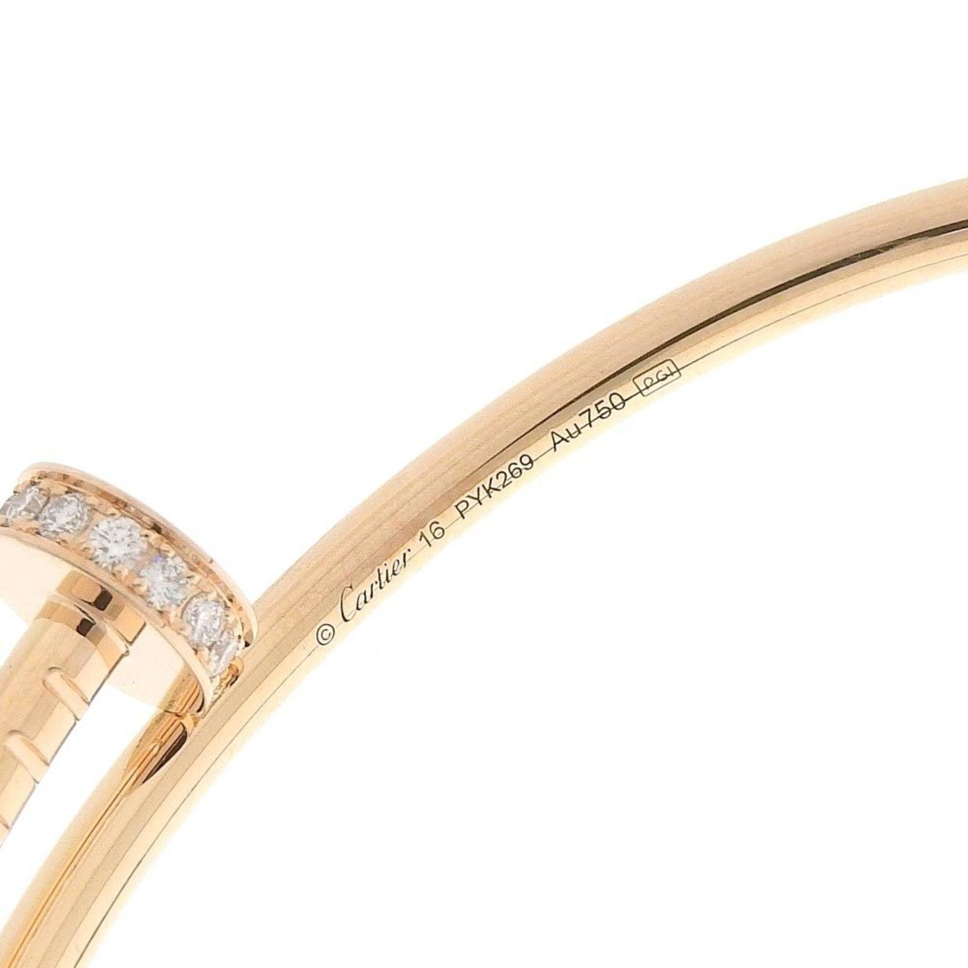 Cartier Just Uncle SM Diamond Bangle in 18K Pink Gold For Sale 4