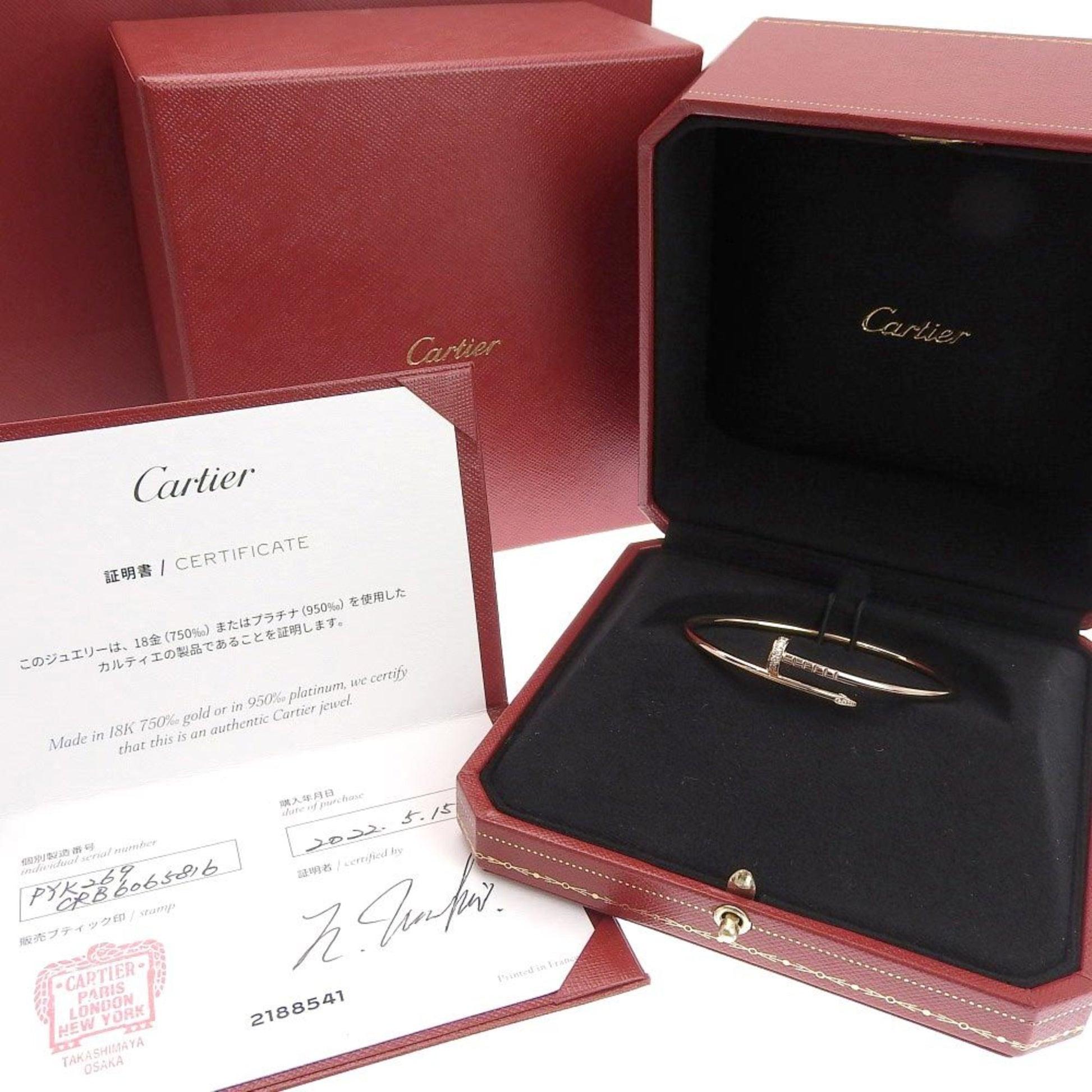 Cartier Just Uncle SM Diamond Bangle in 18K Pink Gold For Sale 5