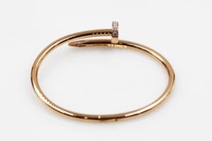 Cartier Juste Un Clou 18 Karat Pink Gold Bracelet with Diamonds
