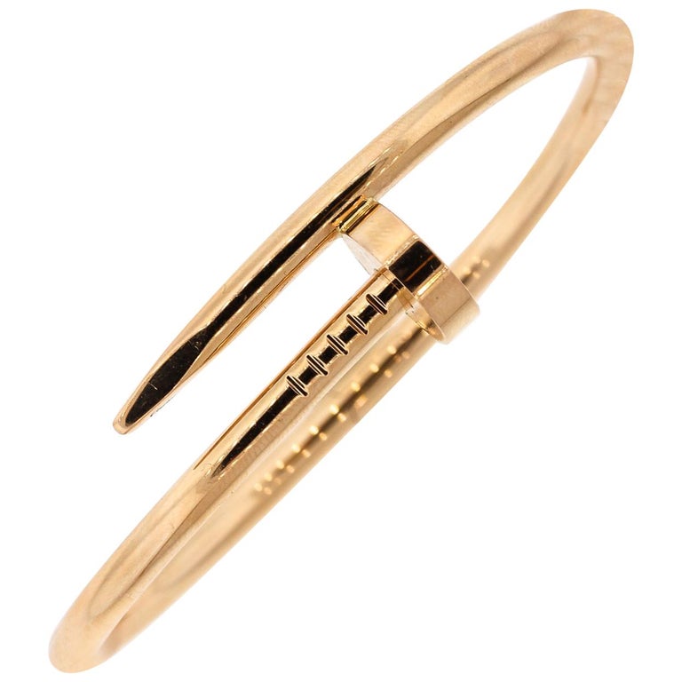 Cartier Juste Un Clou 18 Karat Rose Gold Nail Bracelet at 1stDibs