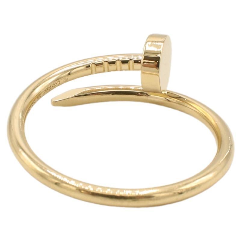 Moderne Cartier Juste Un Clou, bague clou en or jaune 18 carats, petit modèle 