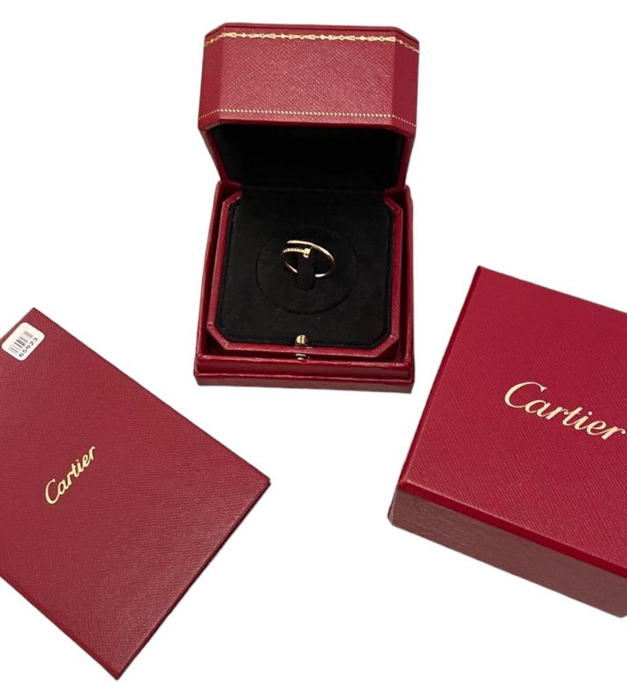 Cartier Juste un Clou 18ct rose Gold Ring Small Model Size 55 1