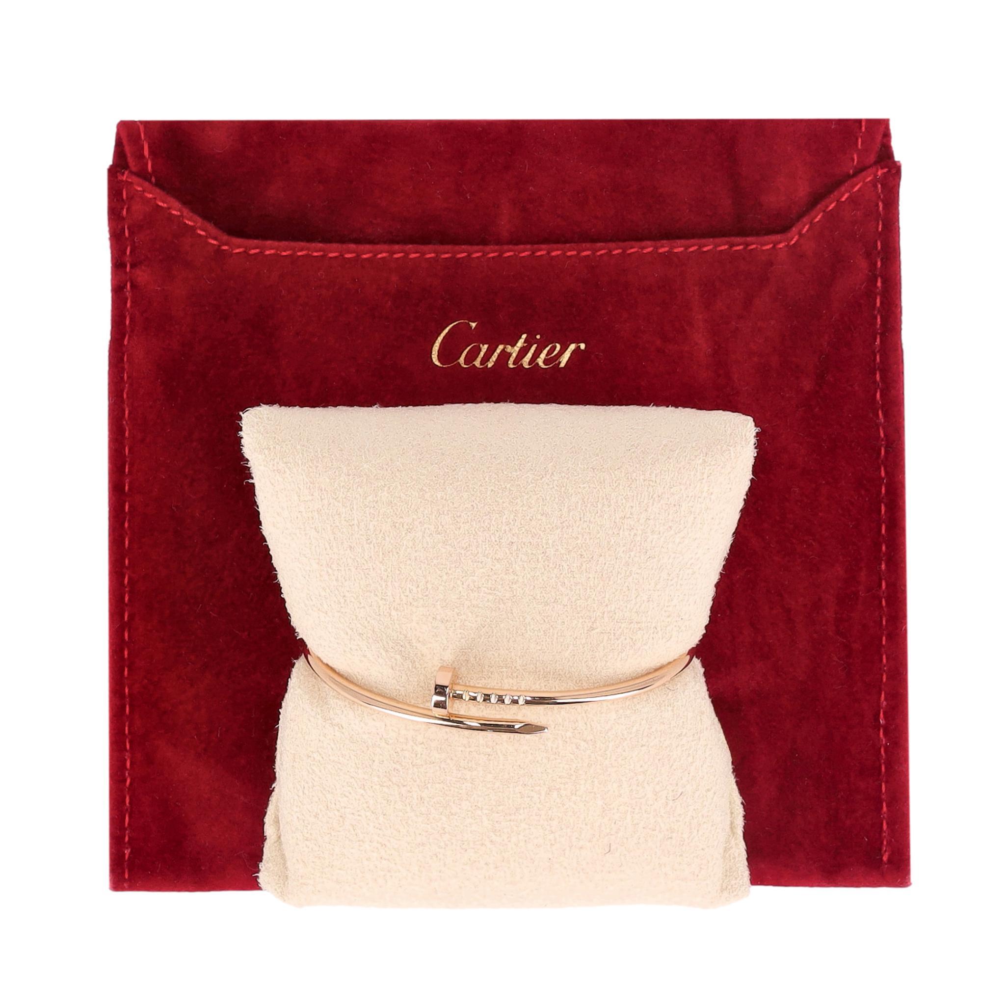 Petit bracelet en or rose 18ct de Cartier Juste Un Clou Excellent état - En vente à London, GB