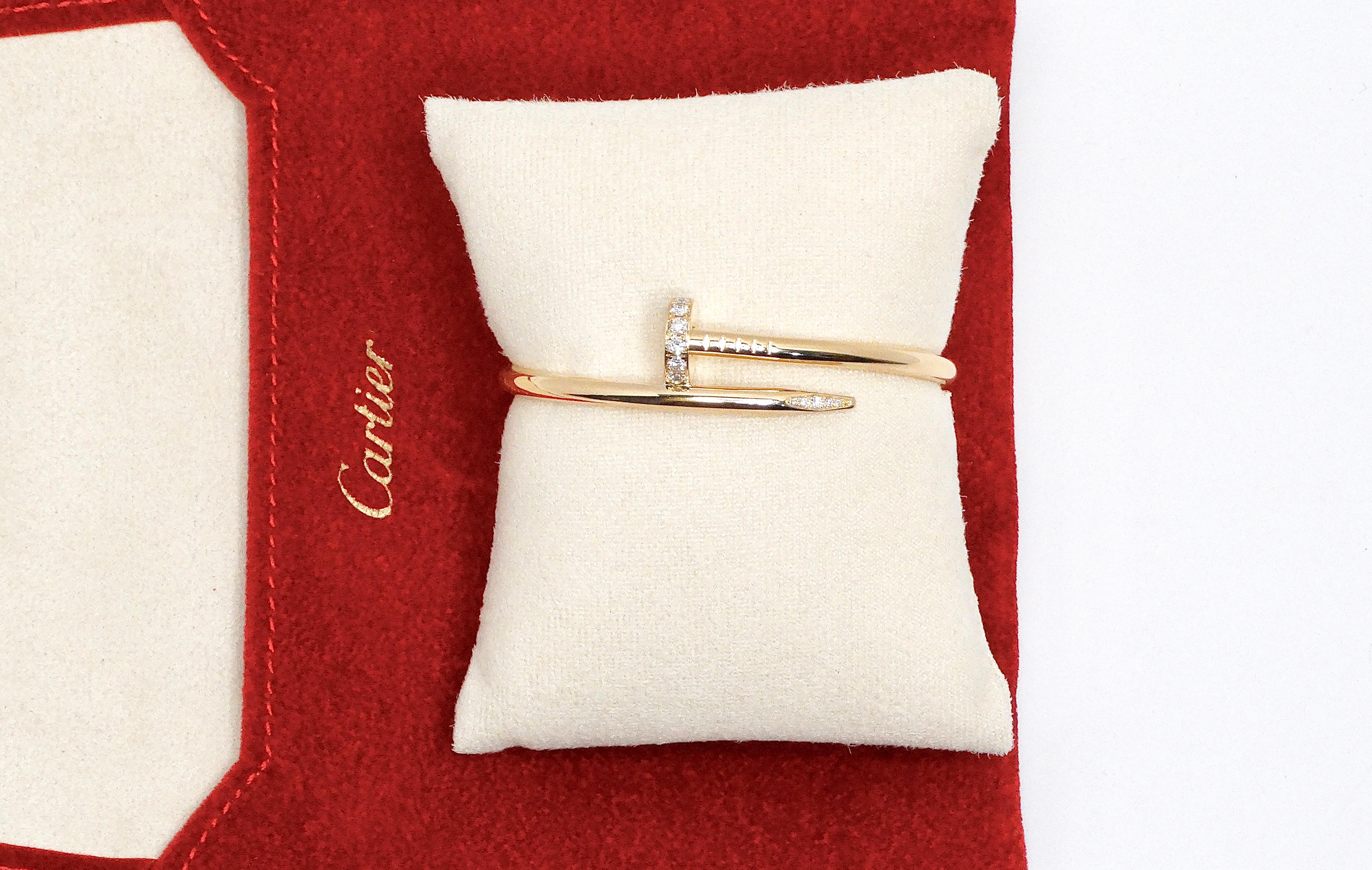 Cartier Juste Un Clou 18k Gold & Diamond Bracelet 2
