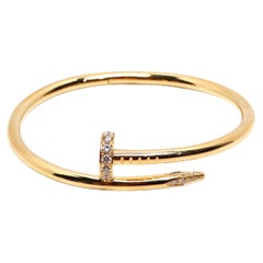 Cartier Juste Un Clou 18k Gold & Diamond Bracelet