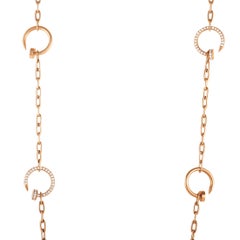 Cartier, collier Juste Un Clou en or rose 18 carats et diamants de 1,19 carat