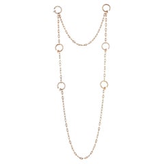 Cartier Juste Un Clou 18k Rose Gold 1.19ct Diamond Necklace