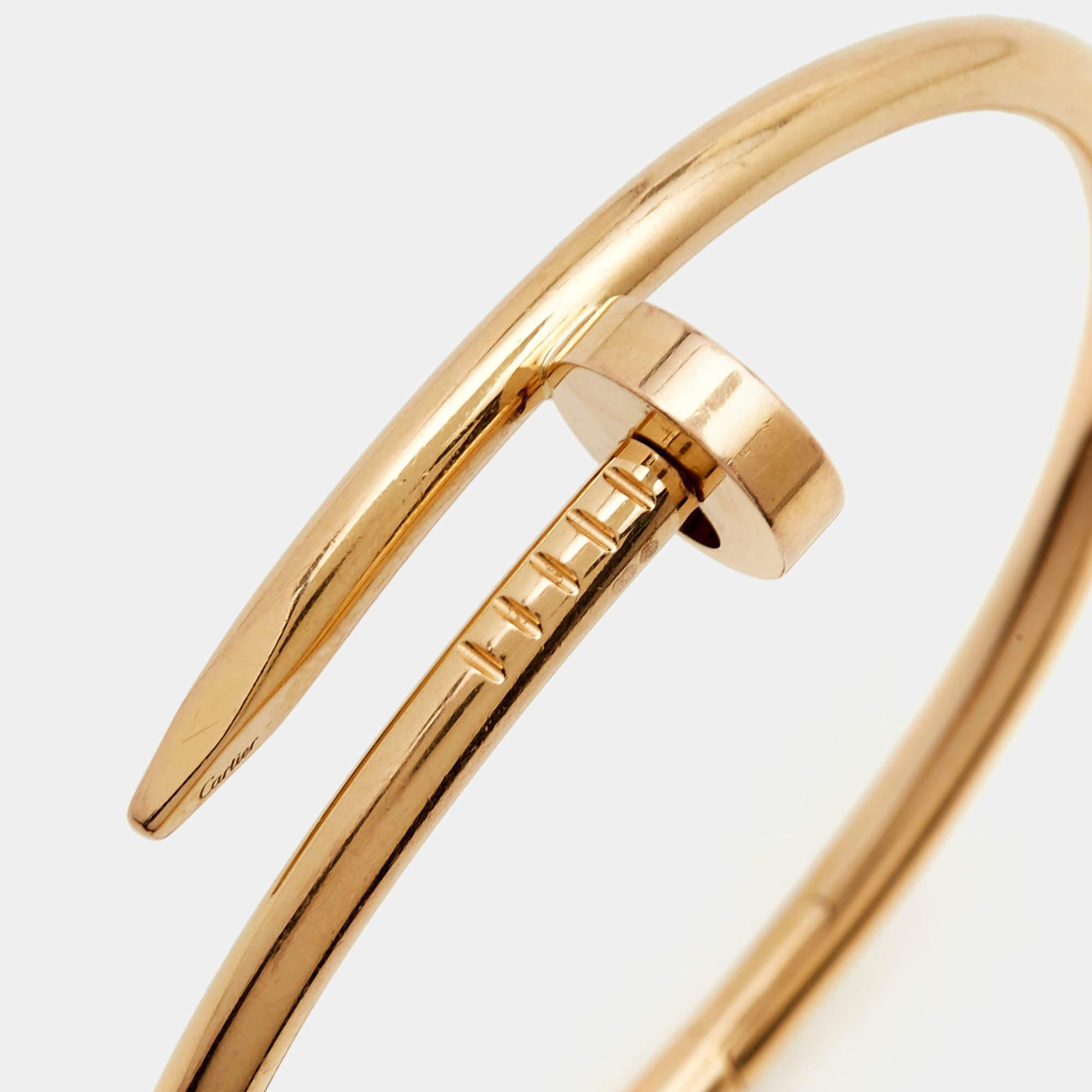 Cartier Juste Un Clou 18k Roségold-Armband 16 Damen im Angebot