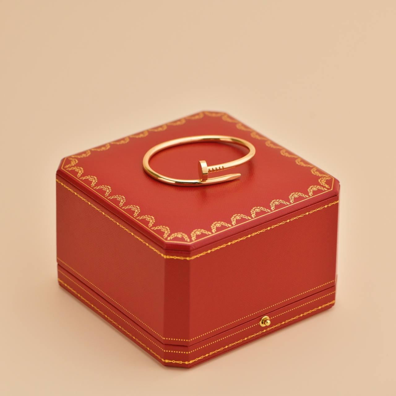 Femenino o masculino Cartier Juste un Clou Pulsera Oro Rosa 18K Talla 16 en venta