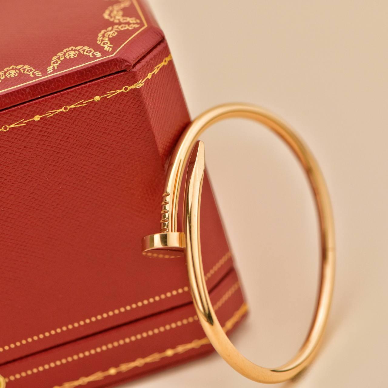 Cartier Juste un Clou Pulsera Oro Rosa 18K Talla 16 en venta 1