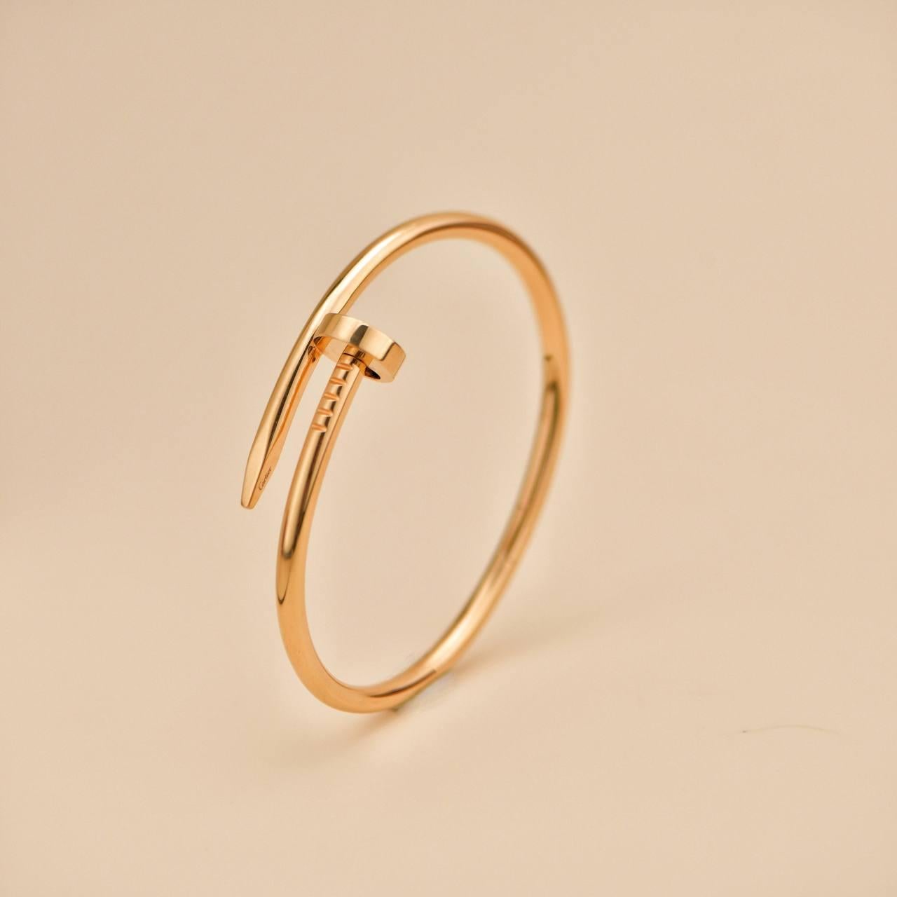 Cartier Juste un Clou Pulsera Oro Rosa 18K Talla 16 en venta 2