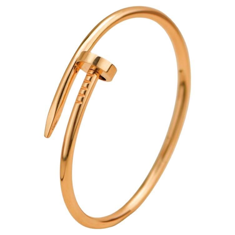 Cartier Juste un Clou 18K Rose Gold Bracelet Size 16