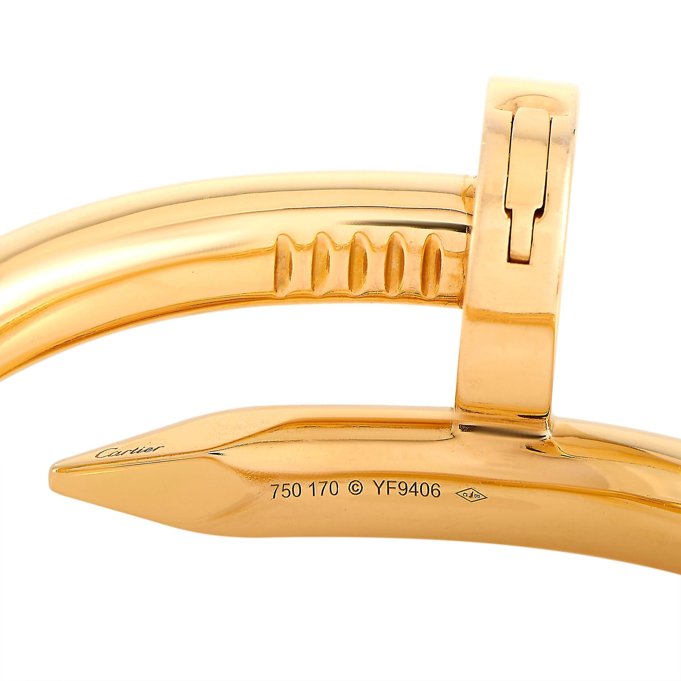 Cartier Juste un Clou 18 Karat Rose Gold Bracelet Size L 1