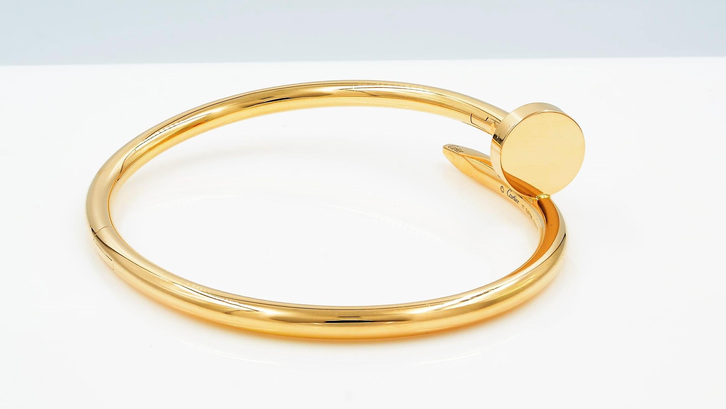 Modern Cartier Juste Un Clou 18 Karat Rose Gold Bracelet
