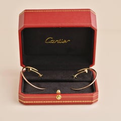 Cartier Juste un Clou 18K Rose Gold Hoop Large Model Earrings