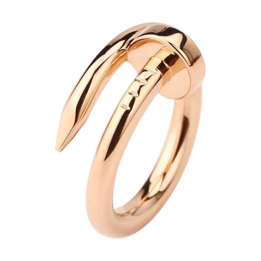 Cartier Juste UN Clou 18K Rose Gold Ring B4092500 size 58