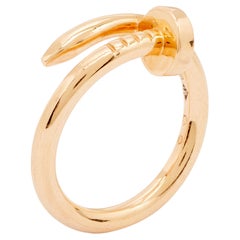 Cartier Juste Un Clou 18k Rose Gold Ring Size 56