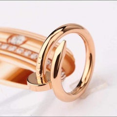 Cartier Juste UN Clou 18K Rose Gold Ring B4092500 size 58