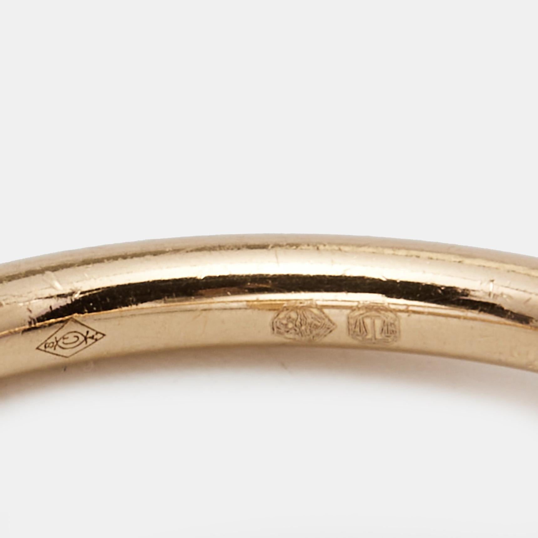 Women's Cartier Juste Un Clou 18k Rose Gold Small Model Ring Size 52