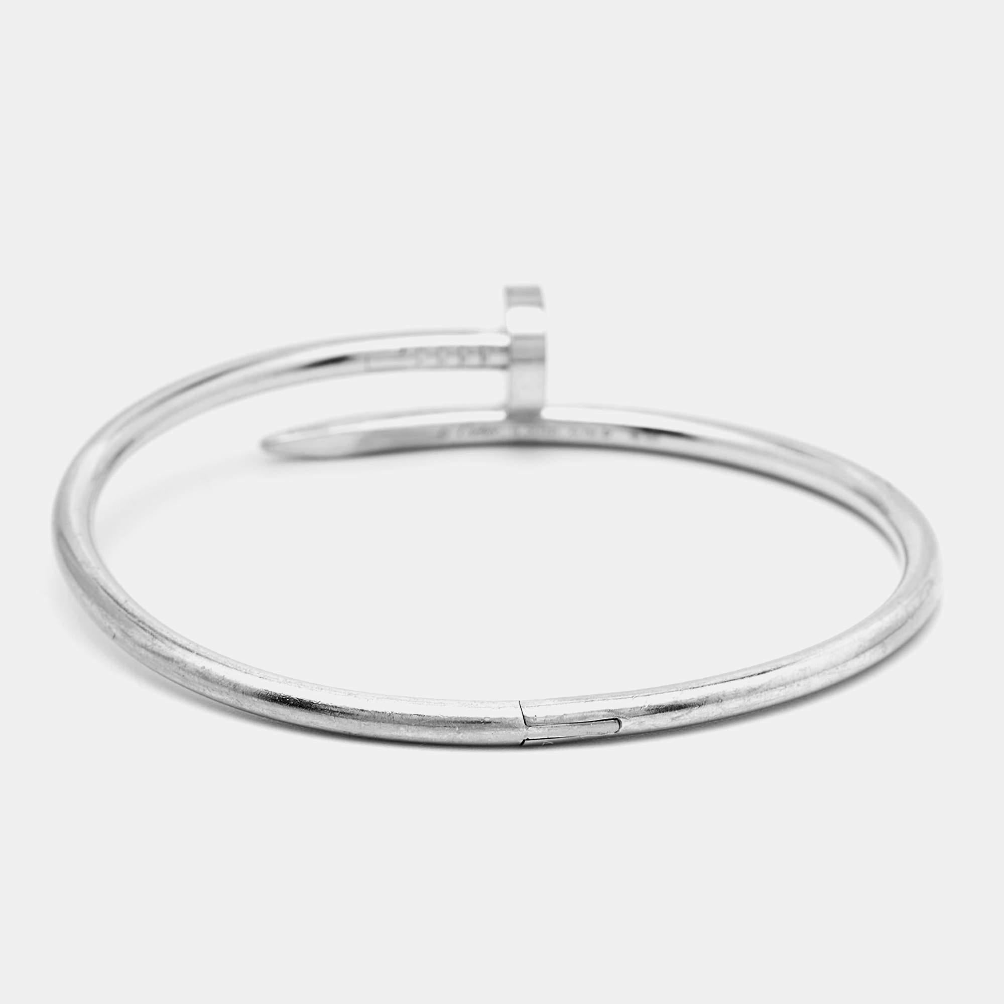 The Juste Un Clou collection from Cartier is all about making ordinary objects into exquisite pieces of jewelry. This Juste Un Clou bracelet is a creation that proudly represents the expertise and talent of the artisans working with Cartier to