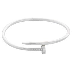 Cartier Juste un Clou 18k White Gold Bracelet Size 19 Ref. CRB6048319