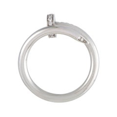 Cartier Juste un Clou 18 Karat Weißgold Diamant-Nagelring