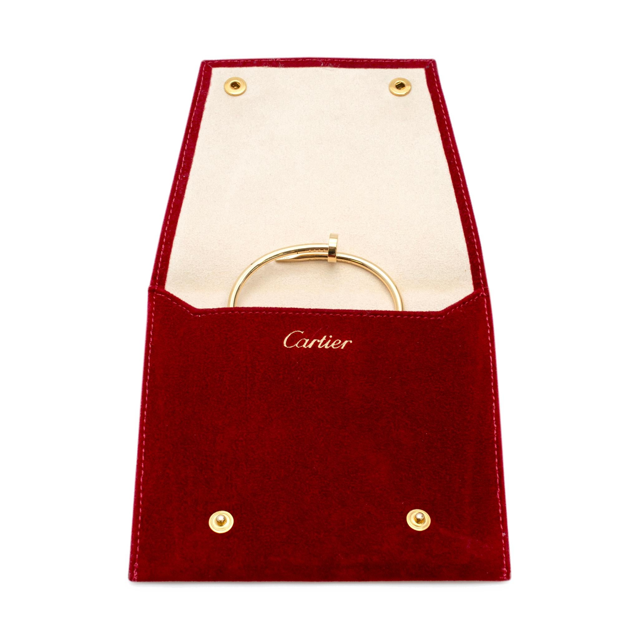 Cartier Juste Un Clou 18K Yellow Gold Bangle Nail Bracelet 1