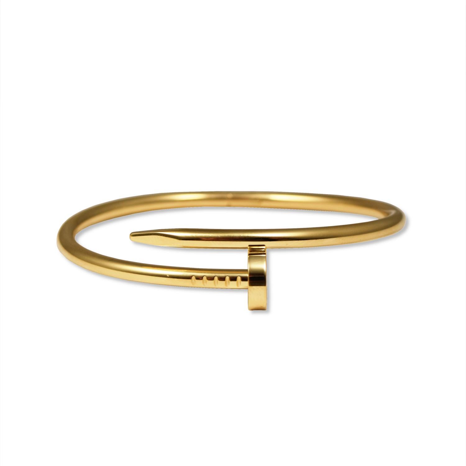 Modern Cartier Juste Un Clou 18k Yellow Gold Bracelet