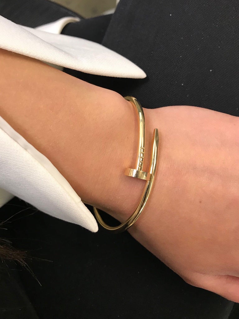 Cartier Juste Un Clou 18 Karat Yellow Gold Bracelet at 1stDibs