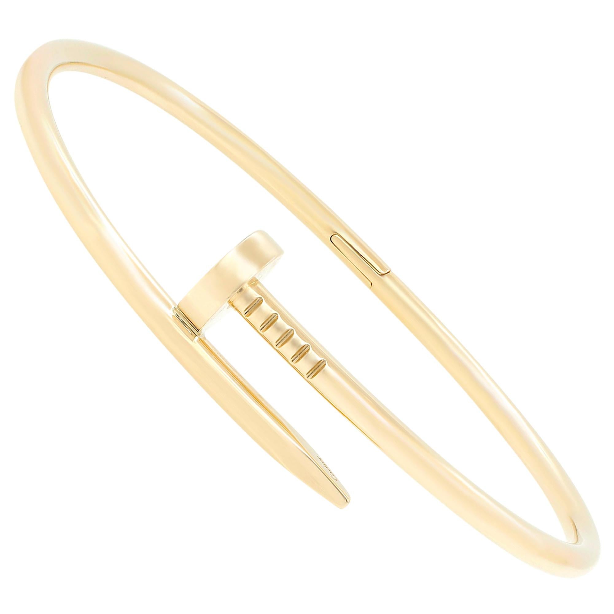 Cartier Juste Un Clou 18 Karat Yellow Gold Bracelet