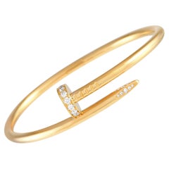 Cartier Juste Un Clou 18K Gelbgold Diamantarmband Größe 17
