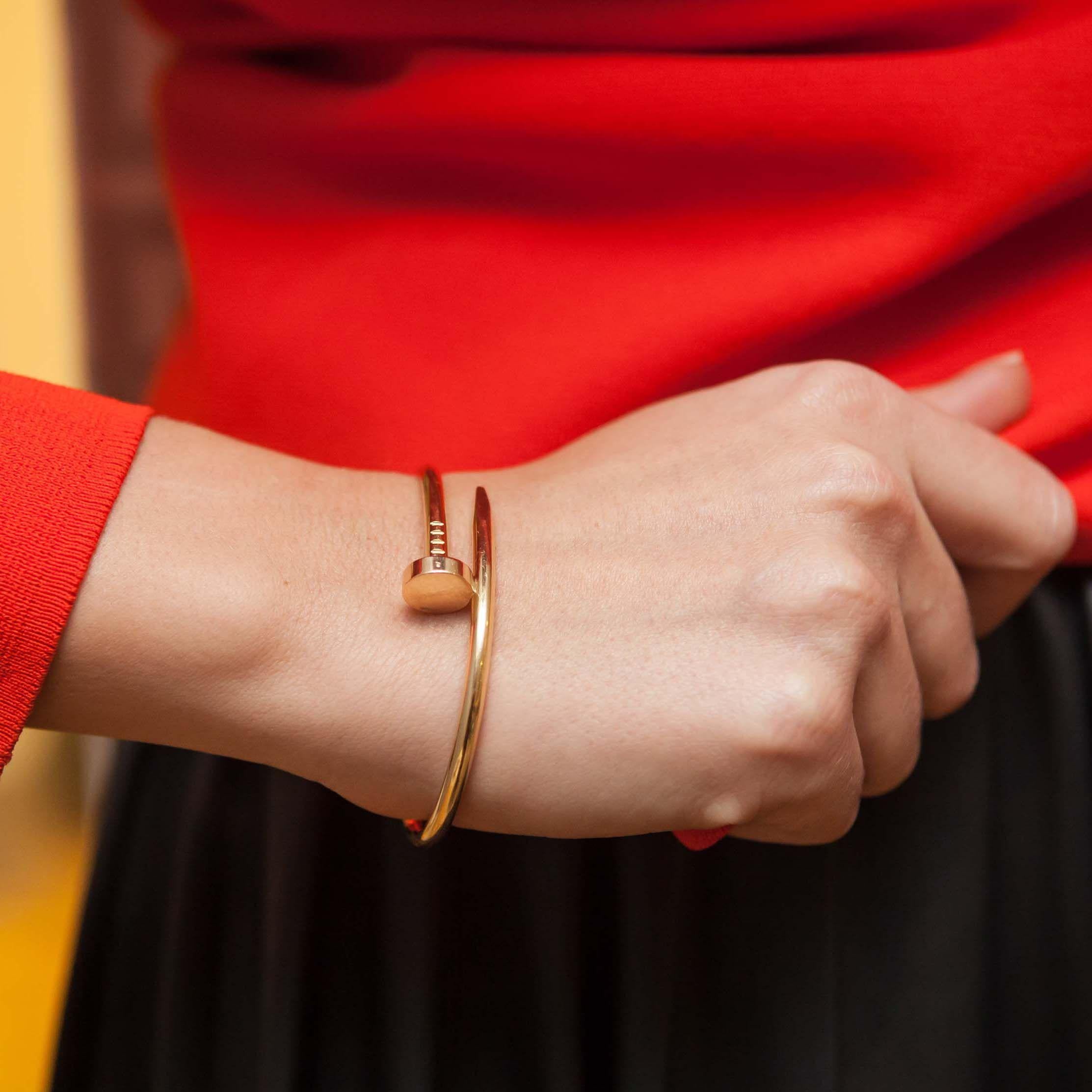 Cartier Juste un Clou 18K Yellow Gold Nail Bracelet 2