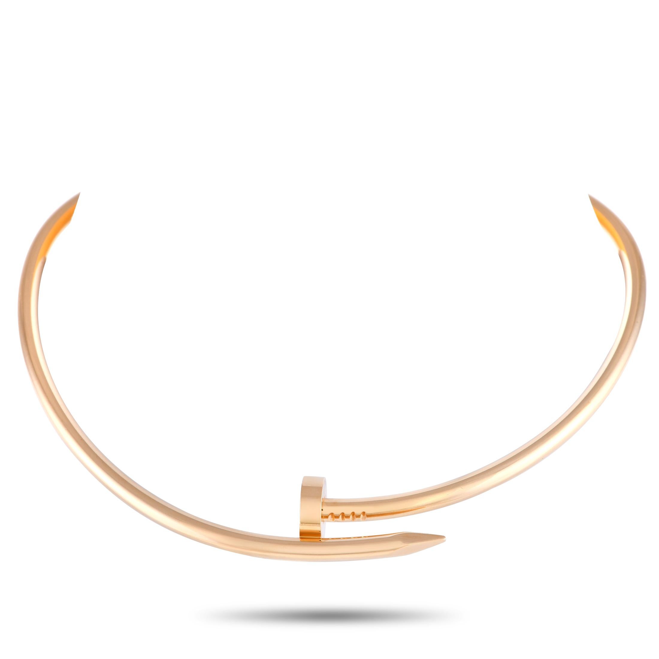 Cartier Juste un Clou Halskette aus 18 Karat Gelbgold Damen
