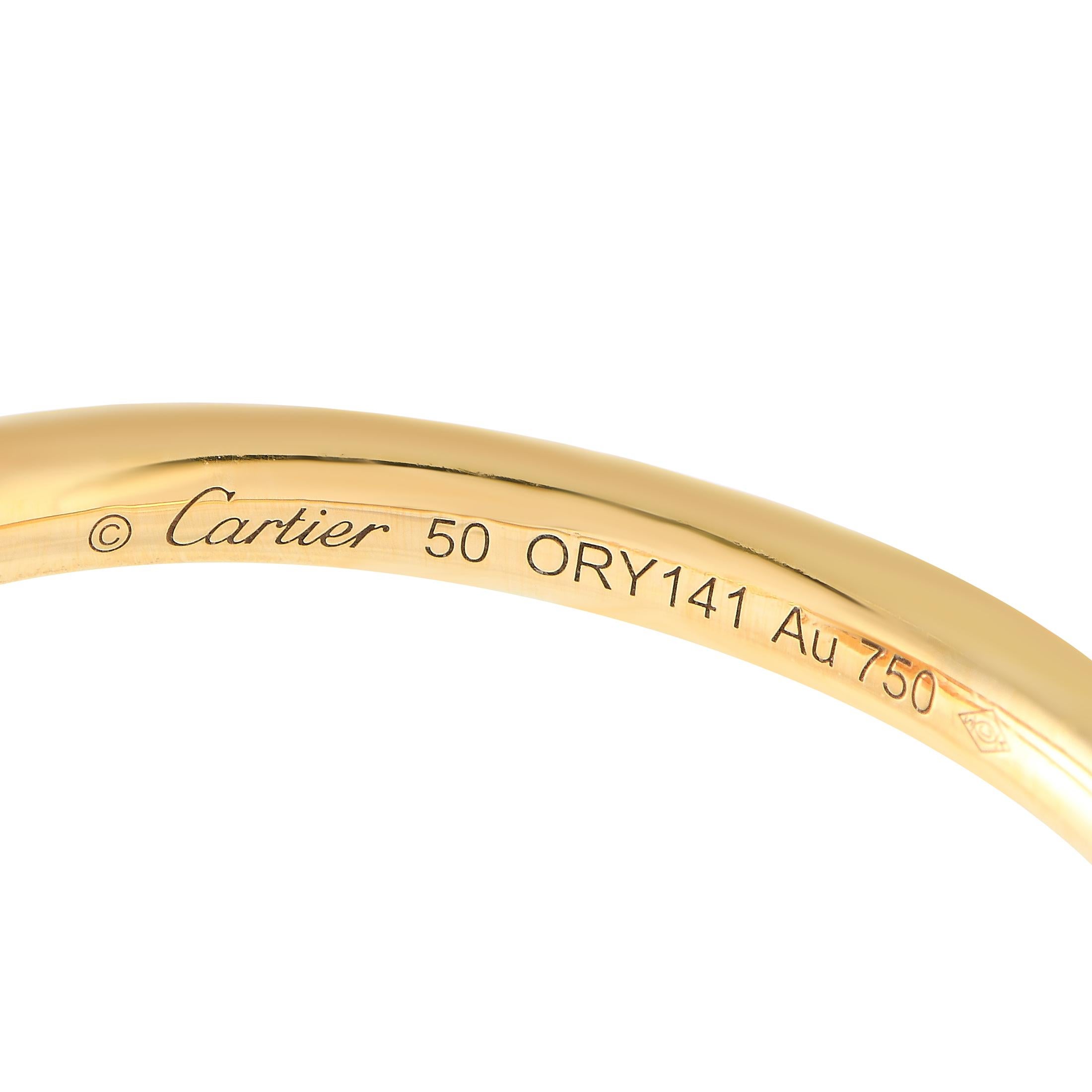  Cartier Juste Un Clou Bague en or jaune 18 carats Pour femmes 