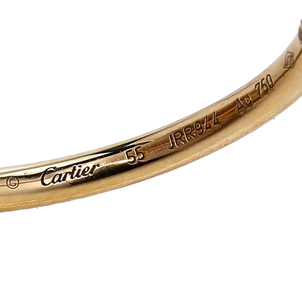 Contemporary Cartier Juste Un Clou 18K Yellow Gold SM Ring Size 55