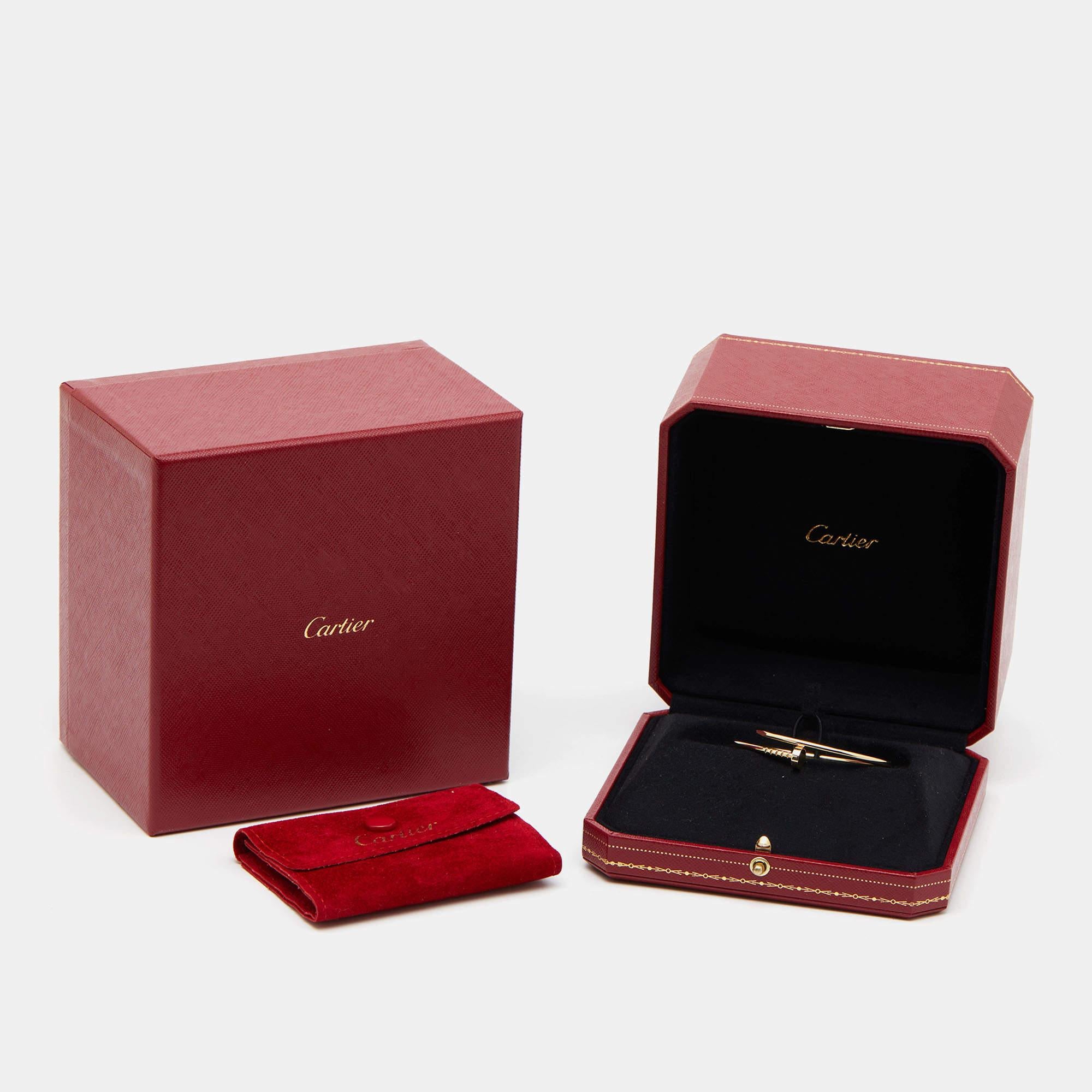 Cartier Juste Un Clou 18k Yellow Gold Small Model Bracelet 15 For Sale 1