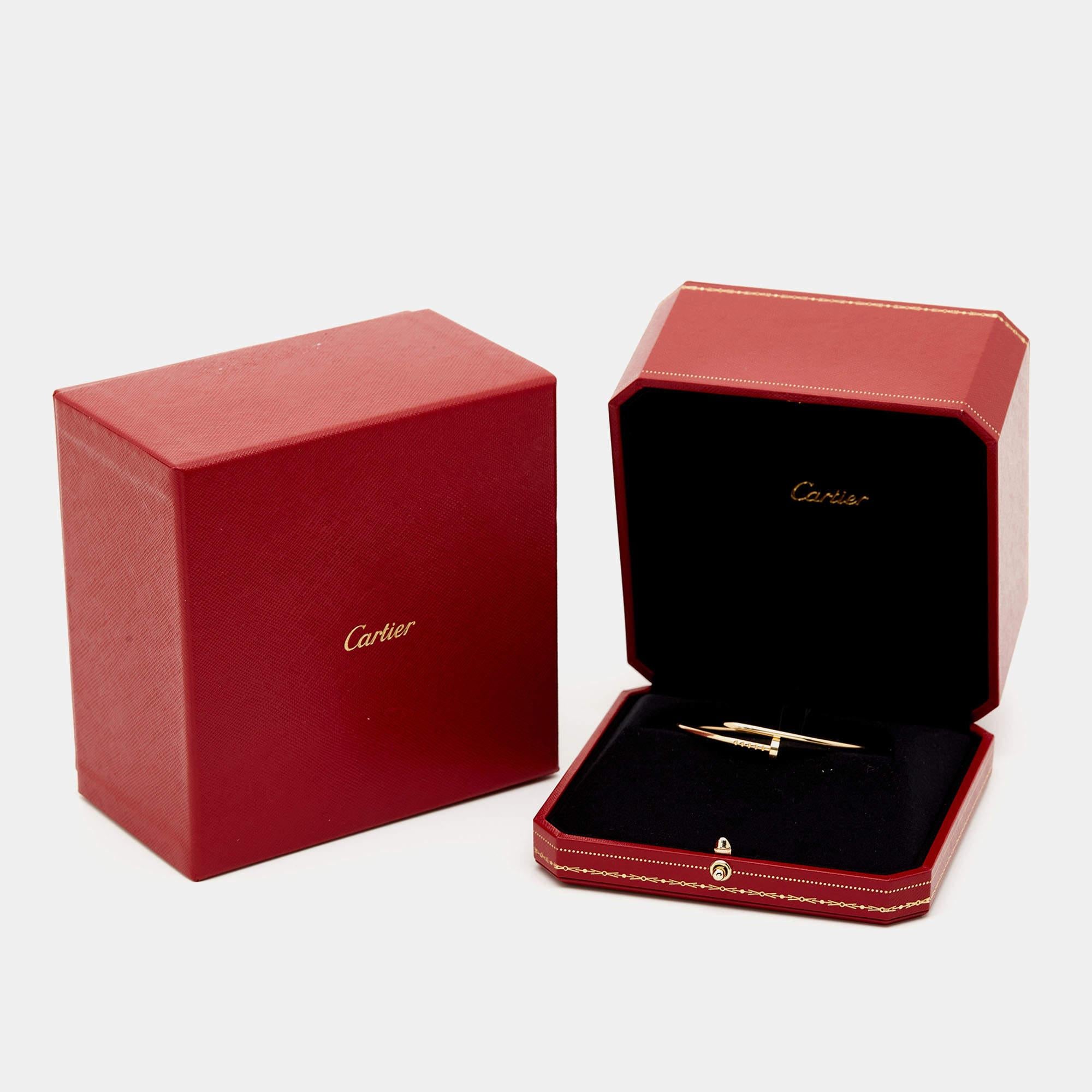 Cartier Juste Un Clou 18k Yellow Gold Small Model Bracelet 16 1