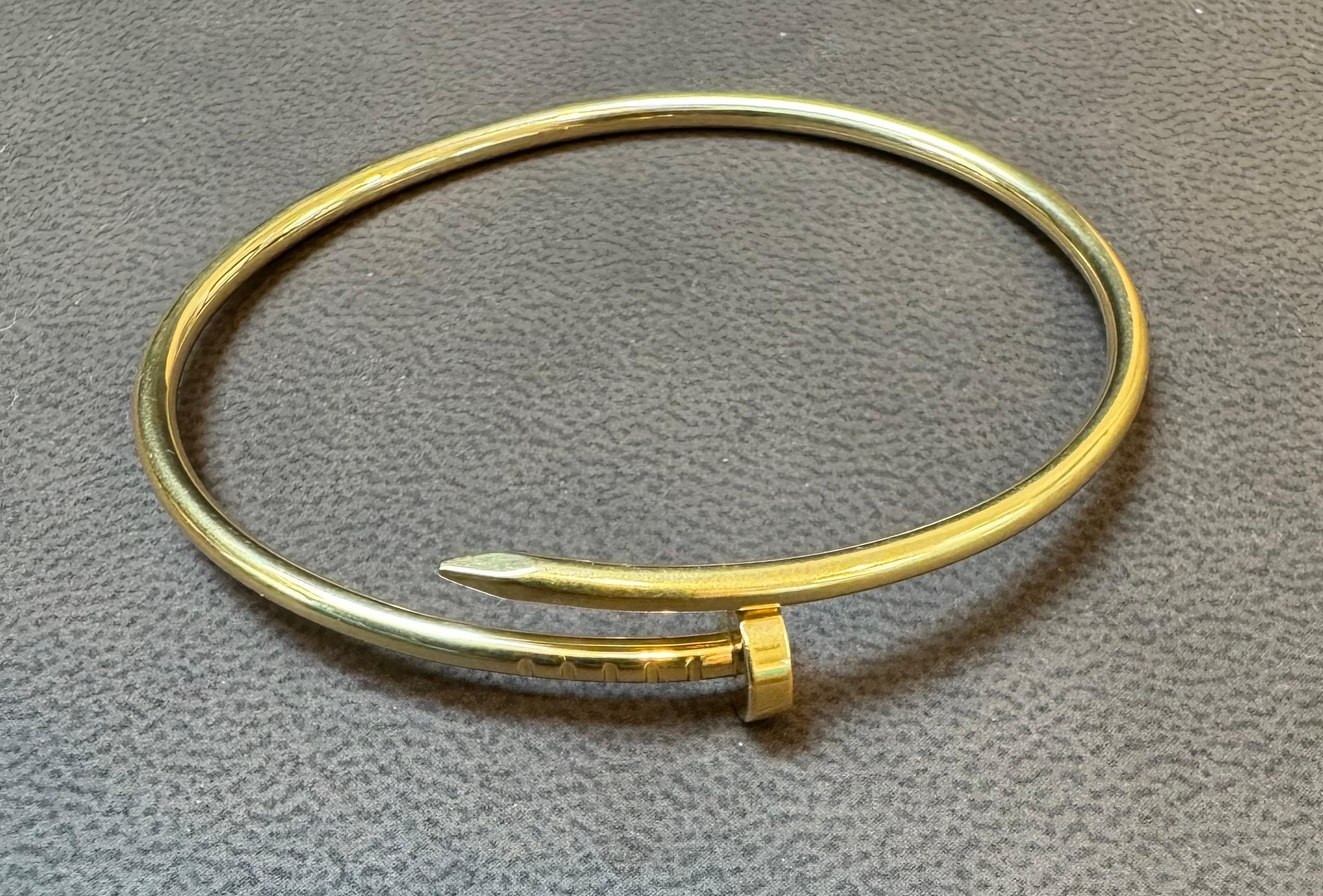 Cartier JUSTE UN CLOU BRACELET 16 clous GRL727 or jaune 18 carats AU750 authentique 4