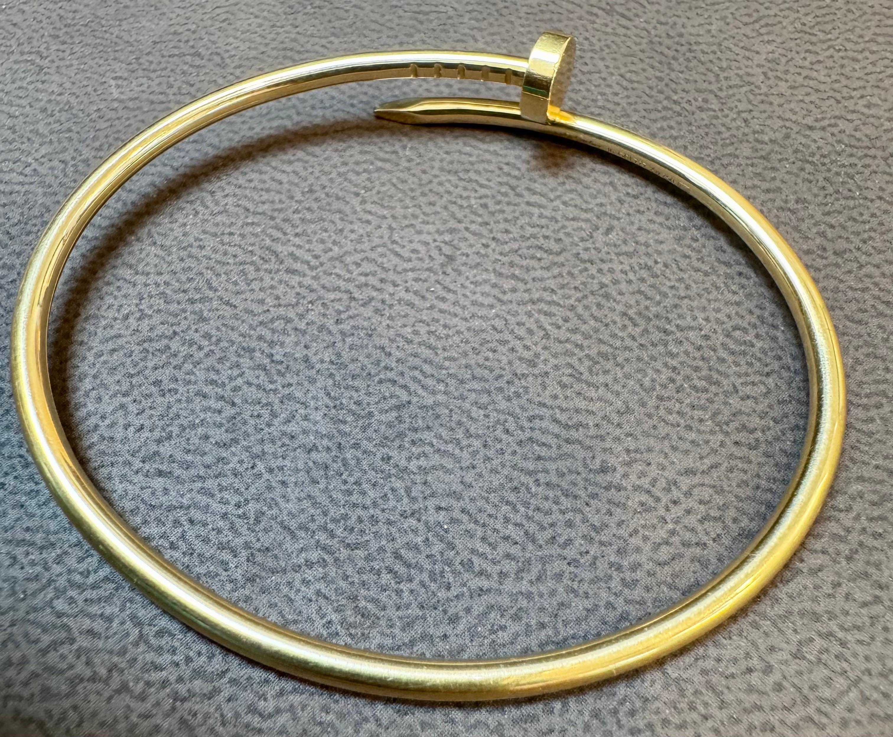 Cartier JUSTE UN CLOU BRACELET 16 clous GRL727 or jaune 18 carats AU750 authentique 5