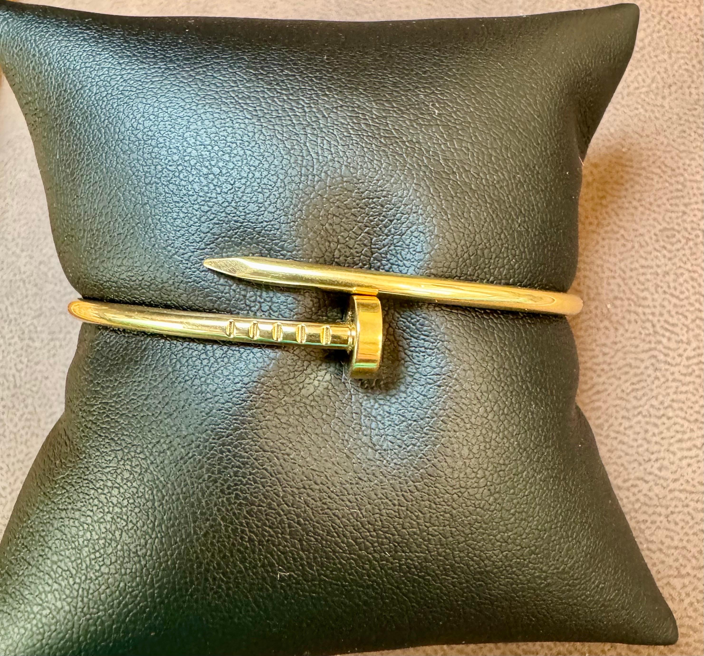 Cartier JUSTE UN CLOU BRACELET 16 clous GRL727 or jaune 18 carats AU750 authentique 6