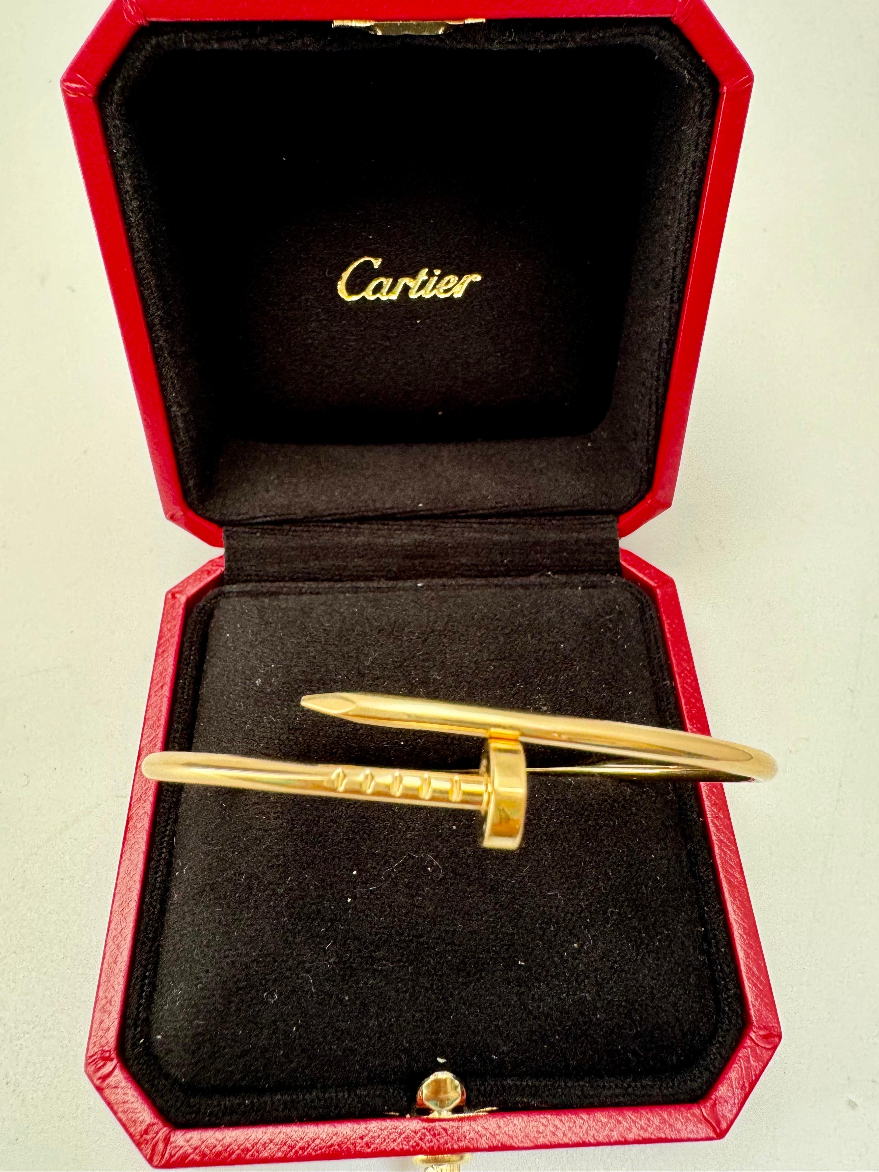 Cartier JUSTE UN CLOU BRACELET 16 clous GRL727 or jaune 18 carats AU750 authentique 1