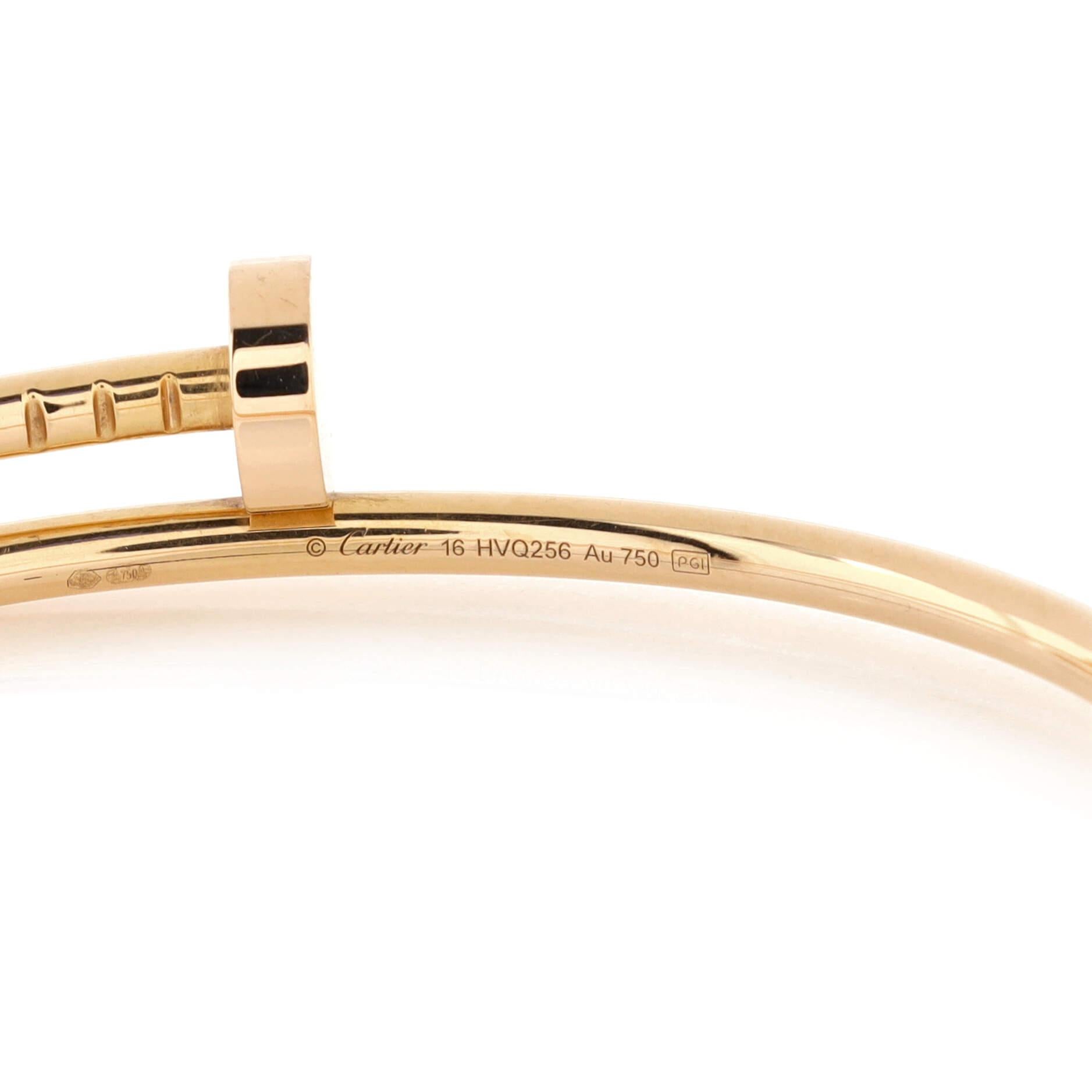  Cartier Bracelet Juste un Clou en or rose 18 carats, petit modèle Unisexe 
