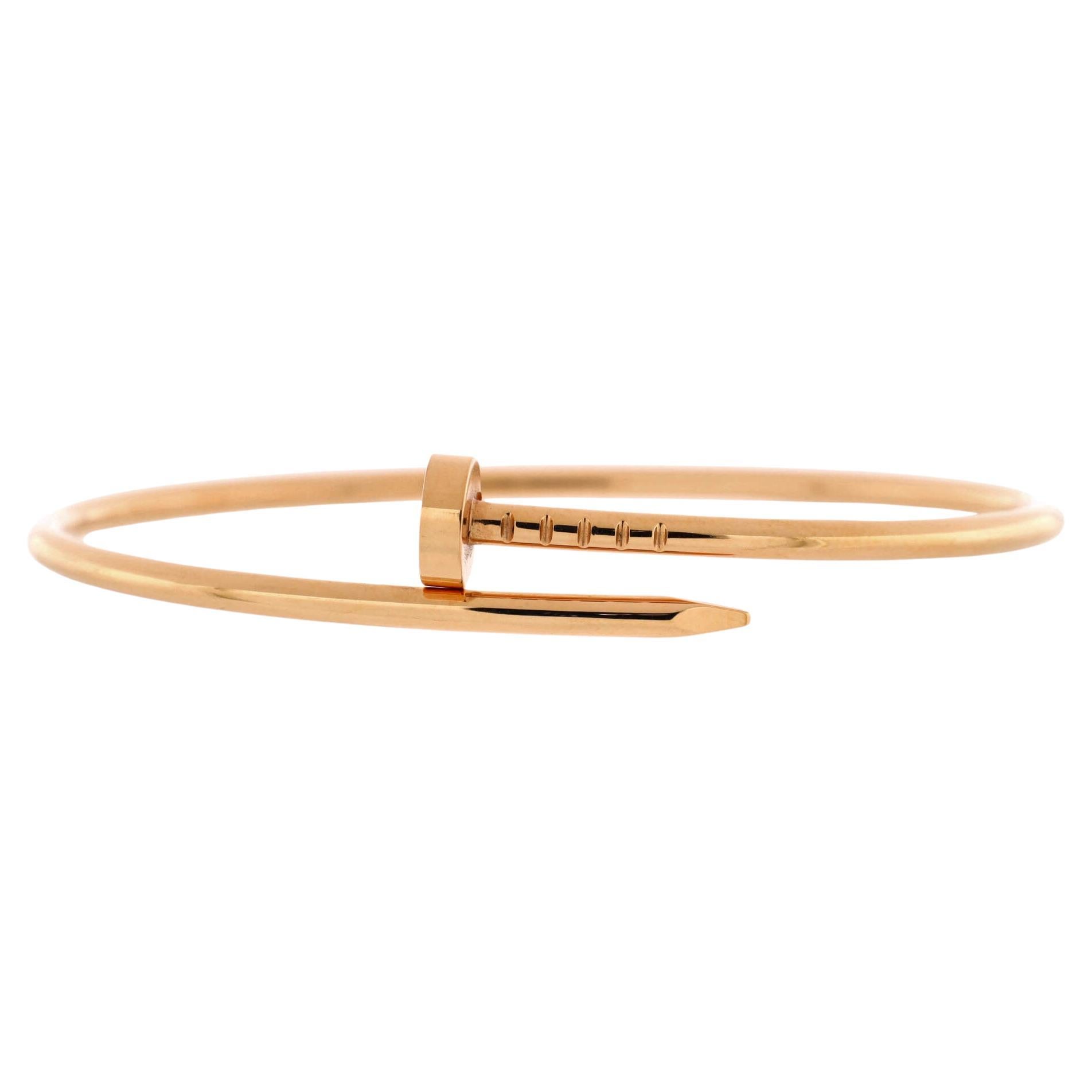 Cartier Rose Gold Diamond Juste Un Clou Bracelet at 1stDibs | bracelet ...