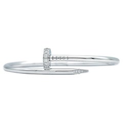 Cartier Juste Un Clou Bracelet 18K White Gold Classic Model Diamonds