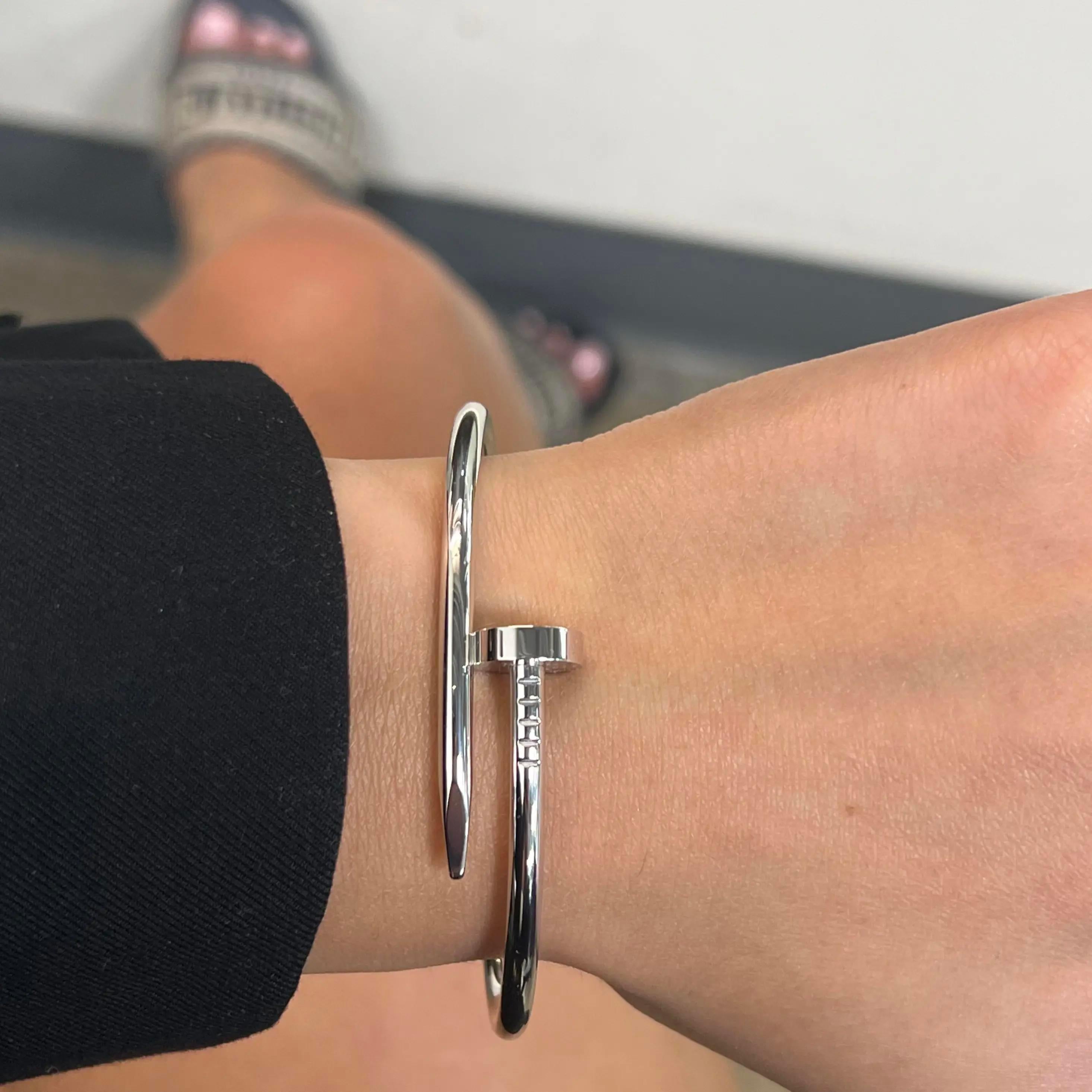 Cartier Juste Un Clou Bracelet 18k White Gold für Damen oder Herren im Angebot