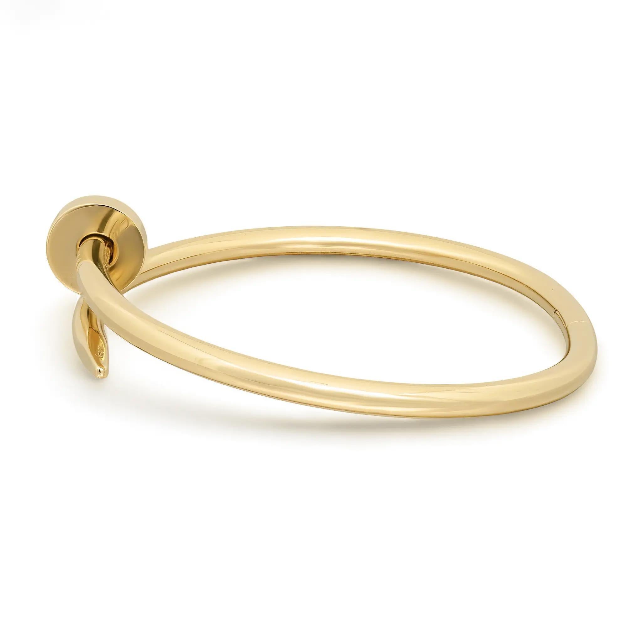 Moderne Bracelet Cartier Juste Un Clou Or Jaune 18K Taille 18 en vente